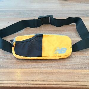 New Balance Black and Yellow Belt Bag